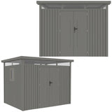 Domek Ogrodowy Schowek na Narzędzia 294x230cm Stal Ocynkowana Metalowy