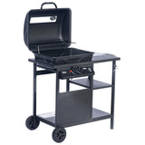 Grill Gazowy Reduktor i Wąż w Zestawie Activa Czarny 2-Palnikowy 5,4 kW