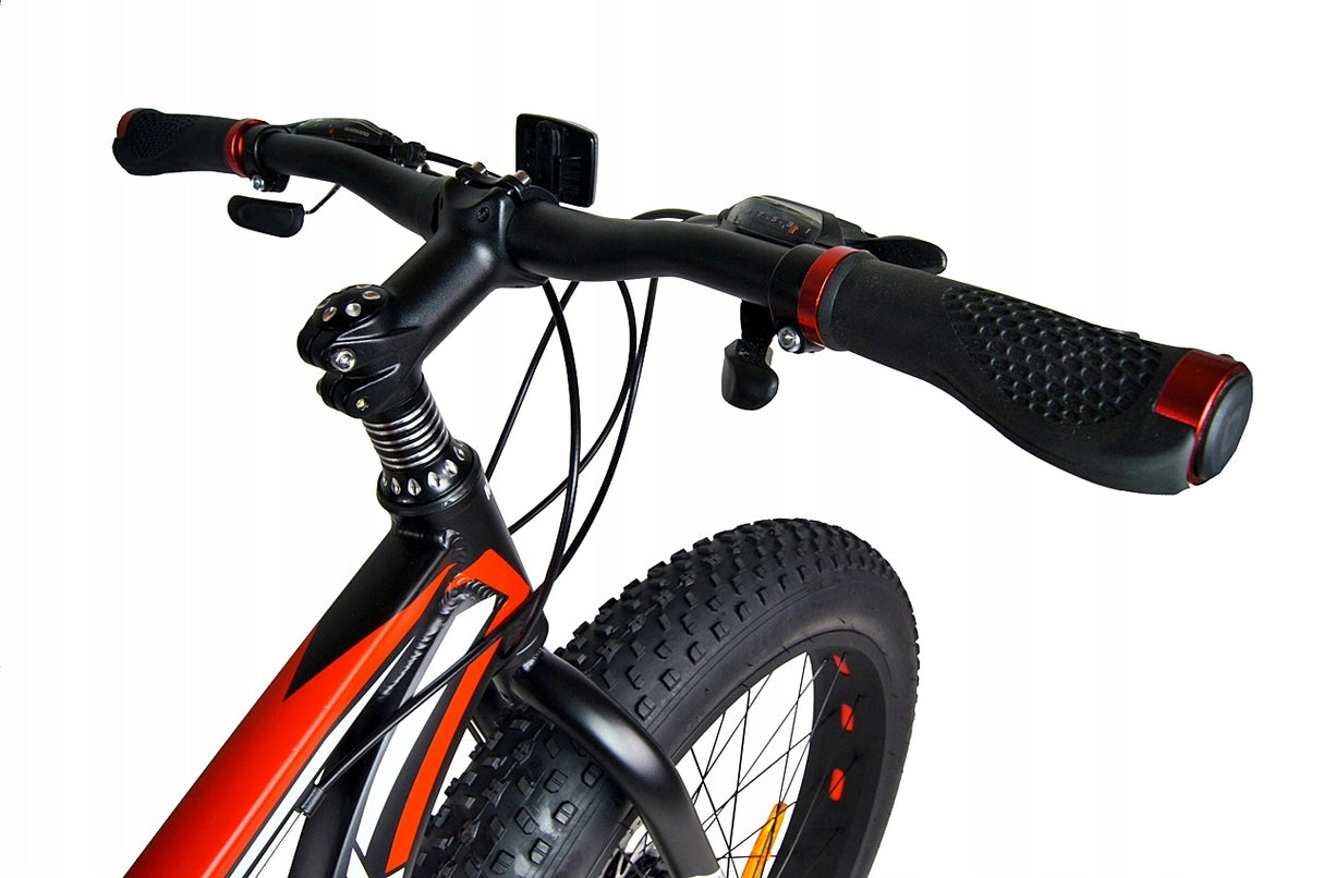Rower Terenowy FATBIKE Stalowa Rama Szerokie Opony Przerzutki SHIMANO 26"