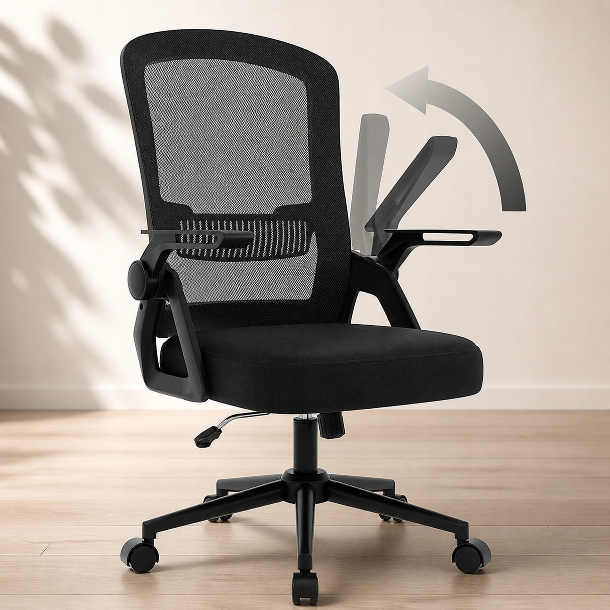 Krzesło Biurowe Ergonomiczne z Wyściełanym Siedziskiem Czarne X24F00K086