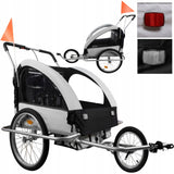 Przyczepka Rowerowa Transportowa Jogger do Roweru 2 Osobowa 3w1 dla Dzieci