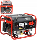 Agregat Prądotwórczy Benzynowy 3500W Przenośny Jednofazowy Generator Prądu
