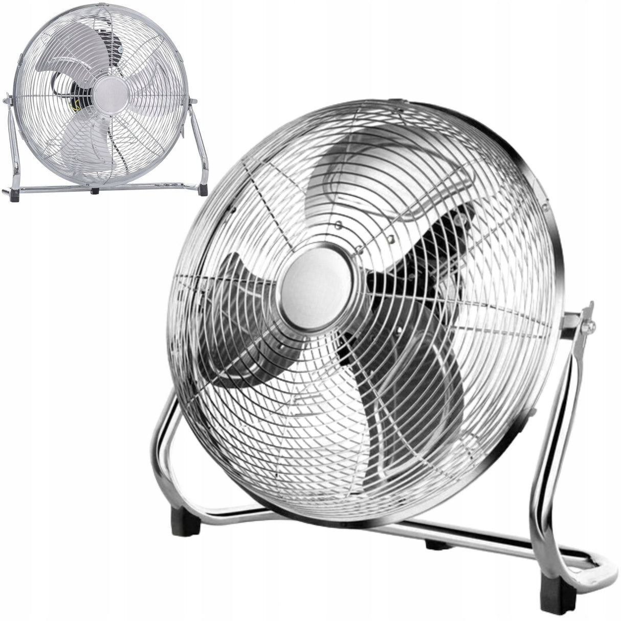 Wentylator 3 Prędkości Regulacja Nachylenia Stabilna Podstawa 60W 35cm