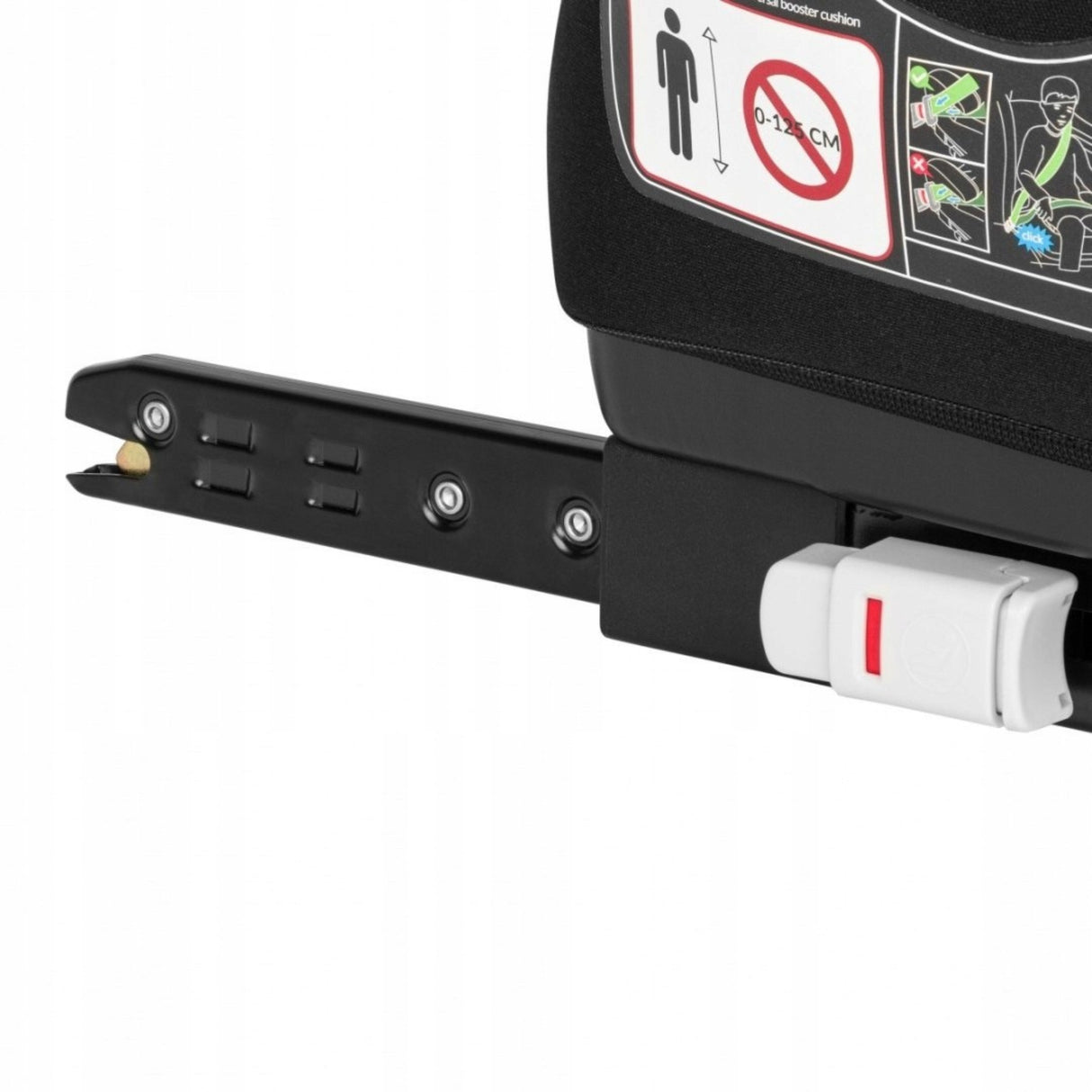 Fotelik Samochodowy Podstawka ISOFIX 125-150 cm i-Size Szary