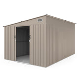 Domek Ogrodowy UNIWERSALNYM Jednospadowym Dachem Antracyt 247x311cm 7,19m²