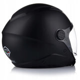 Kask Motocyklowy Otwarty CHOPPER Otwierany VITO UNO Czarny Mat XL