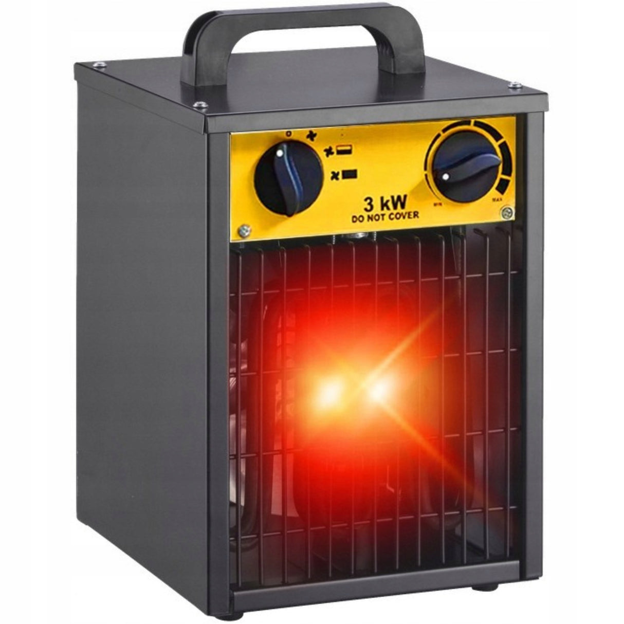 Nagrzewnica Elektryczna Grzejnik Dmuchawa Mocna 3000 W 3kW z Termostatem