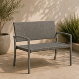 Ławka Ogrodowa Parkowa Sanremo 970208 Rama Aluminiowa 116x60x87cm do Ogrodu
