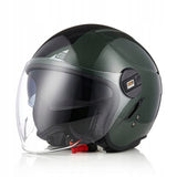 Kask Motocyklowy ORIGINE Jet Czarny Rozmiar S 55-56 cm Podwójny Wizjer ECE