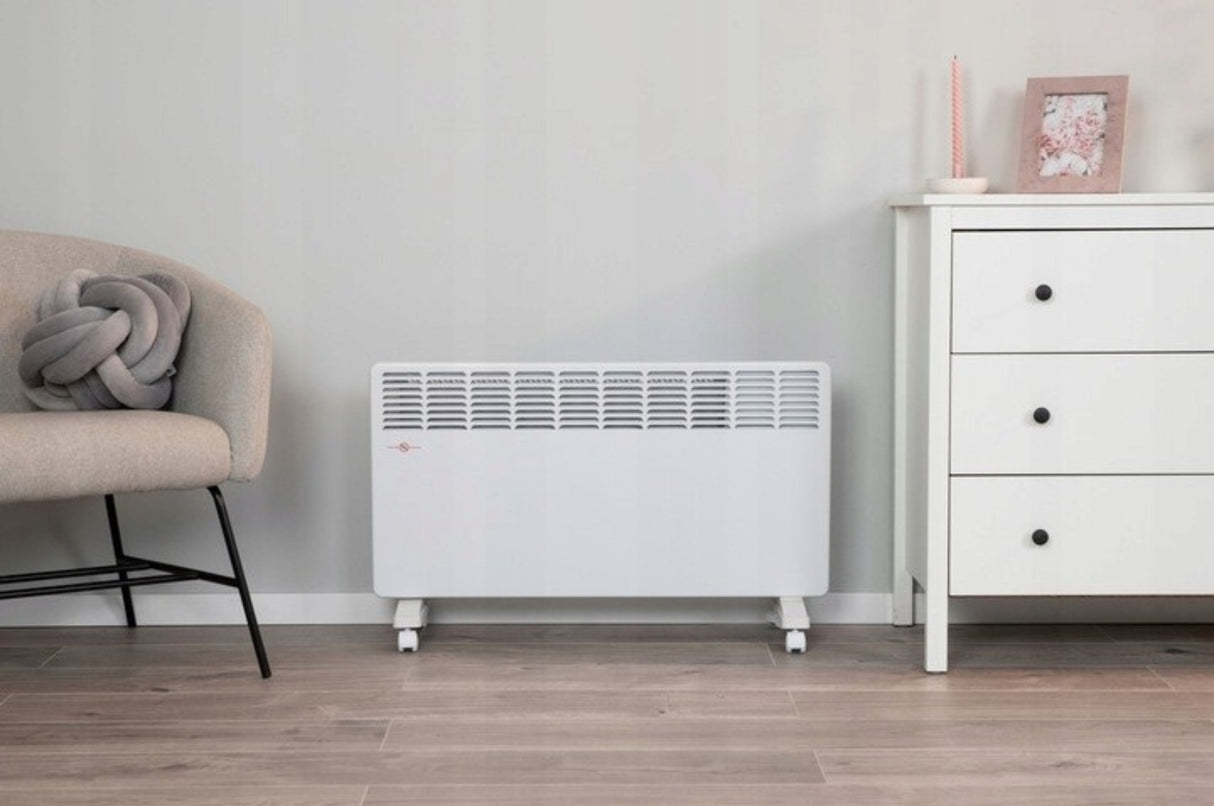 Grzejnik Elektryczny Konwektorowy z Termostatem Dotykowy WiFi Biały 2000W