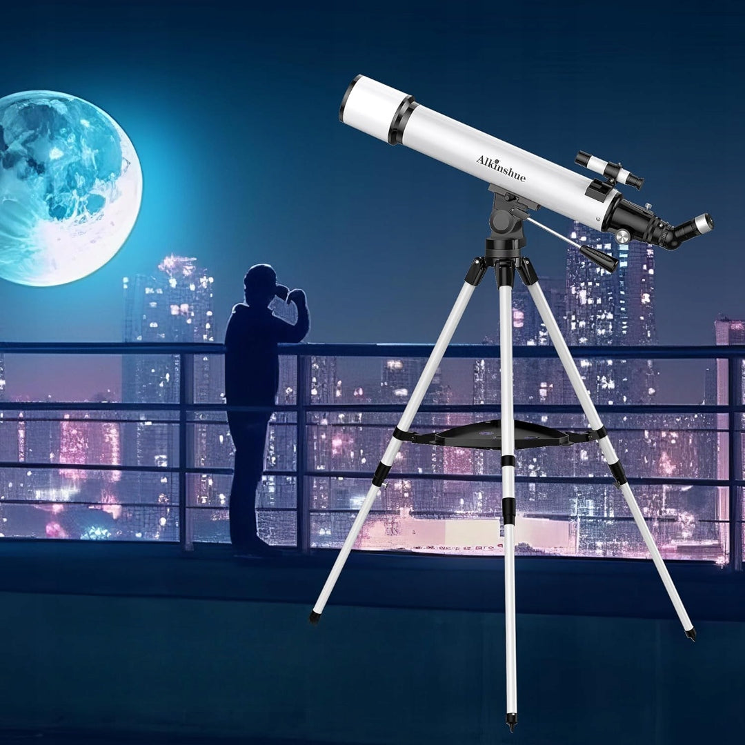 Teleskop Astronomiczny Alkinshue 70mm 600mm Statyw Plecak Adapter Telefon