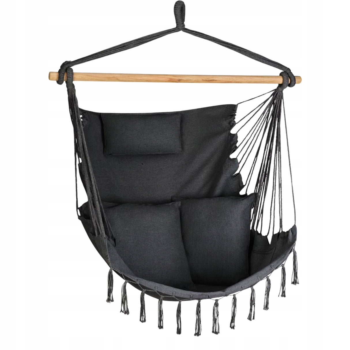 FOTEL BRAZYLIJSKI WISZĄCY BOHO HUŚTAWKA HAMAK XXL 100 cm 150 kg POVES