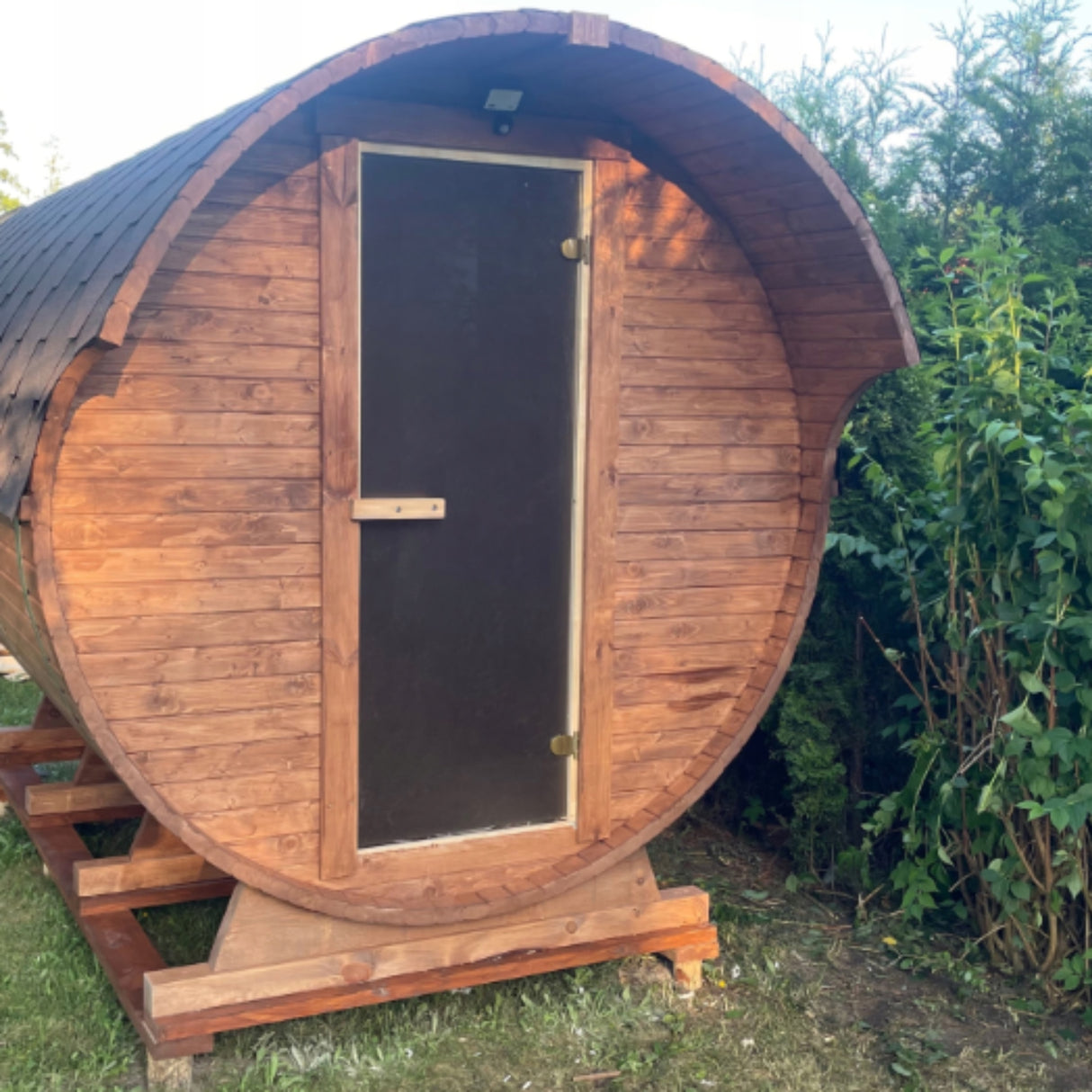 Sauna Ogrodowa Zestaw z Piecem Szwedzkie Drewno HARVIA CILINDRO PC90 340 cm