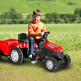 Duży Traktor na Pedały Przyczepa Jeździk dla Dziecka Czerwony TraktorekXXL
