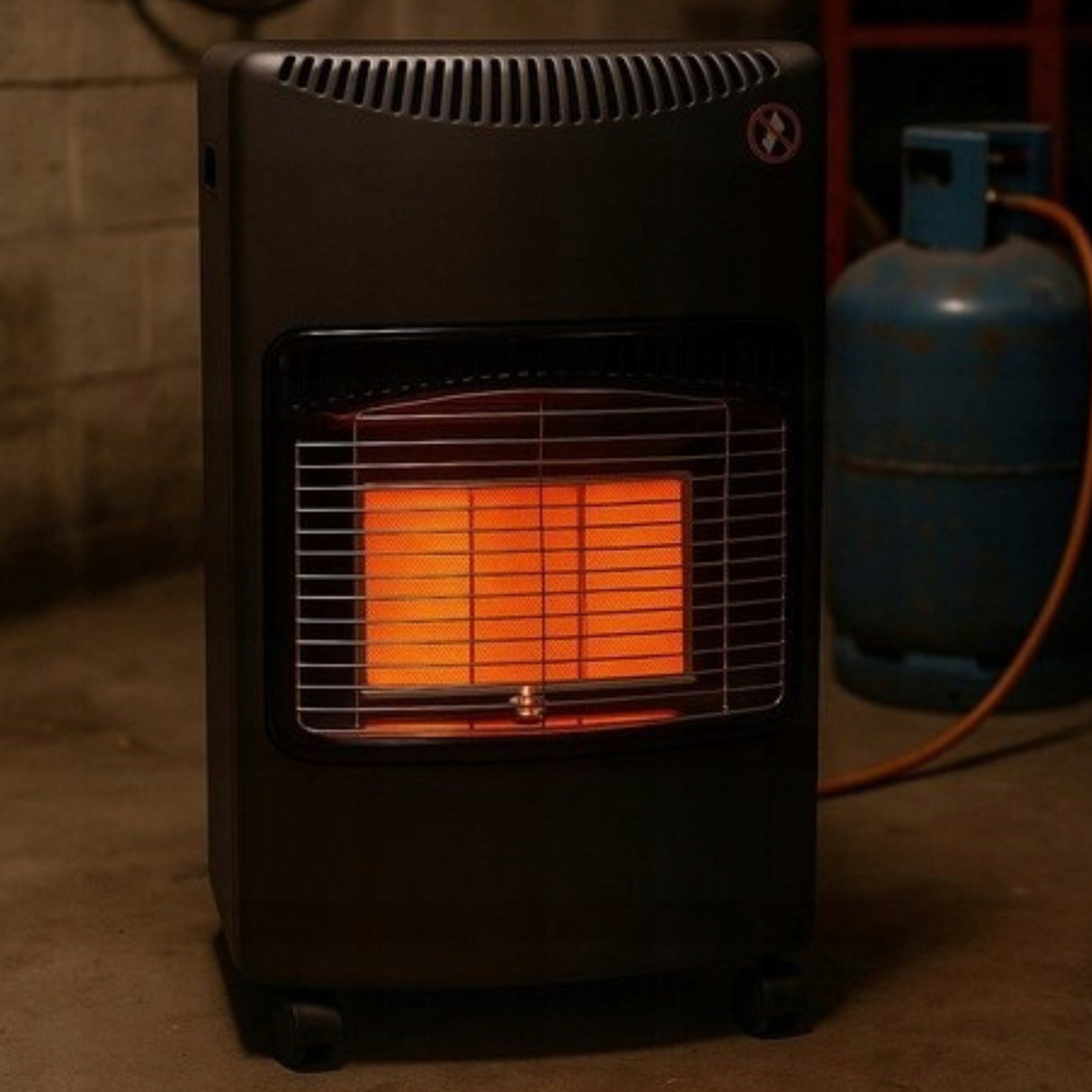 Piecyk Gazowy Grzejnik na Butle Gaz Zestaw 4,2kW Piec Reduktor Wąż LPG