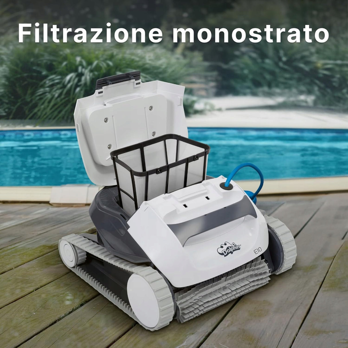 Odkurzacz basenowy Dolphin E10 automatyczny robot czyszczący dno basenu 12m