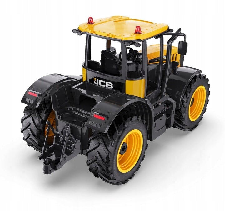 Traktor z Przyczepką Ciągnik Zdalnie Zabawkowy Żółty Sterowany Pilotem RC