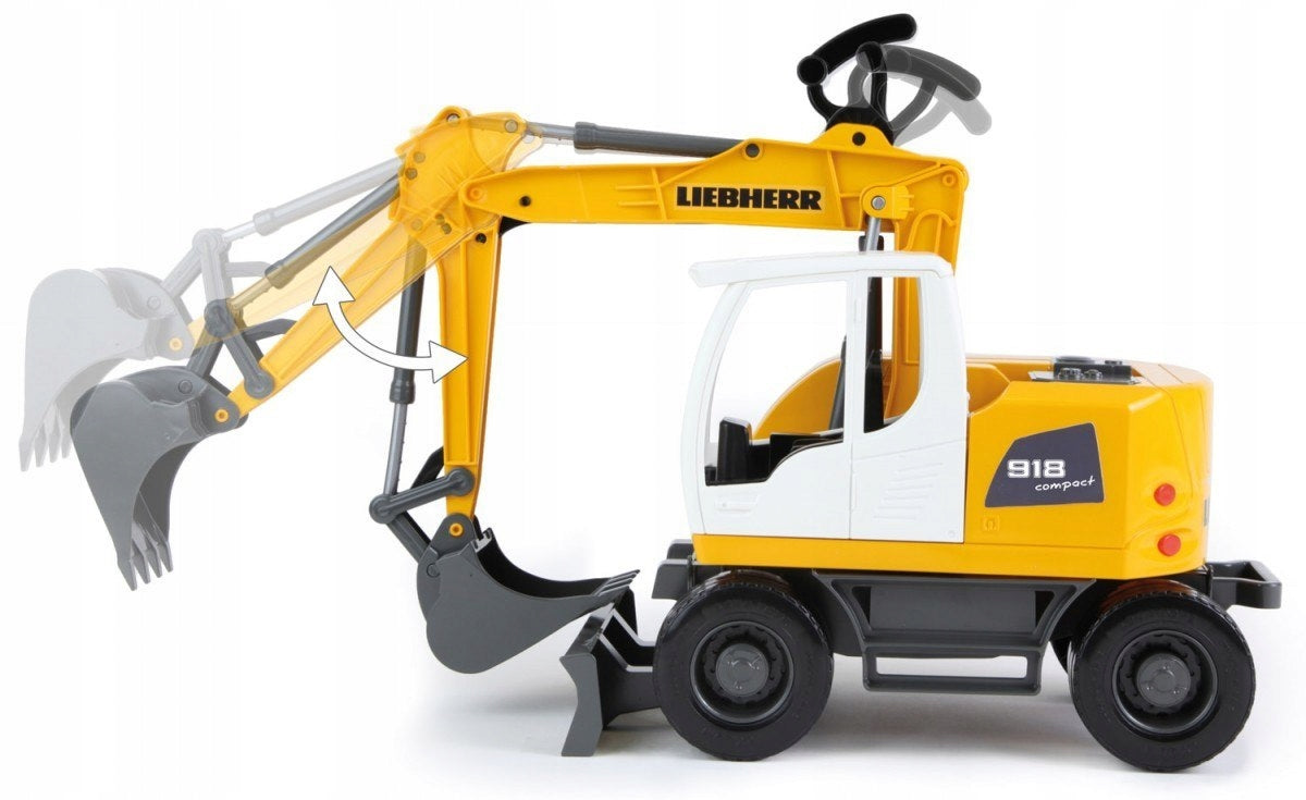 Koparka Ruchome Ramie Łyżka 360 Obrót Dziecięca Zabawka Liebherr Worx