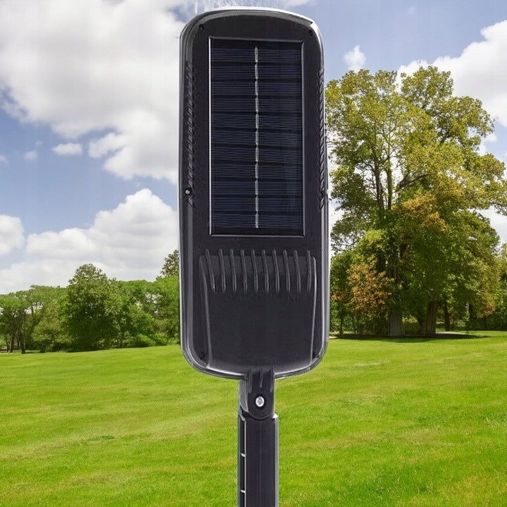 LAMPA SOLARNA LED Z CZUJNIKIEM RUCHU I ZMIERZCHU ZEWNĘTRZNA + PILOT 600W