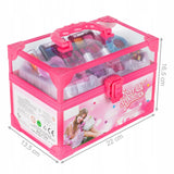 Zestaw Manicure w Kuferku dla Dzieci do Malowania Make Up Lakiery Paznokcie