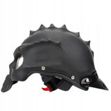 Kask Motocyklowy w Stylu Czaszki Unikalny Hełm Ochronny Pół Twarzy MAT L