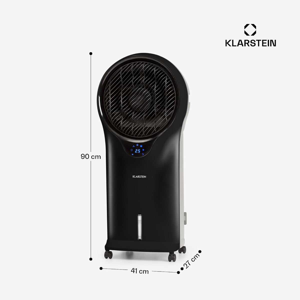 Klimator KlarsteinWhirlwind 110W Przenośny Mobilny Czarny Nawilża Powietrze