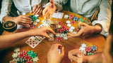 Zestaw do Pokera Żetony 300 Żetonów Texas Poker Karty Mocny Kostki Walizka