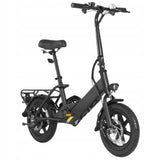 Rower Elektryczny Składany Lekki Miejski Koło 14" Cal 250W 36V 7.5Ah Czarny