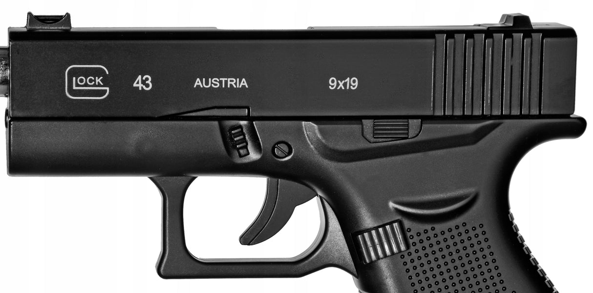METALOWY PISTOLET GLOCK 43 ASG REPLIKA KULKI 6 MM PREZENT DZIECKA NA ŚWIĘTA