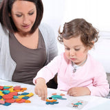 DREWNIANA UKŁADANKA PUZZLE MONTESSORI TANGRAM 180e