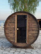 Sauna Ogrodowa do Samodzielnego Montażu Szwedzkie Drewno Beczka 180 cm