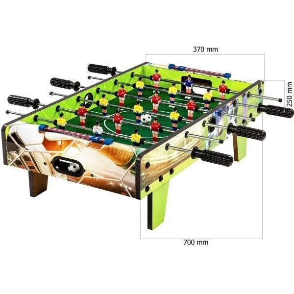 Piłkarzyki Mini Gra Kolorowa Stół Piłkarski 70x37x25 cm Gra Zręcznościowa