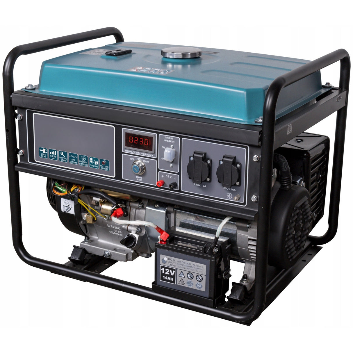 Agregat Prądotwórczy DUAL FUEL LPG Benzyna 230V 4,5kW AVR Zestaw