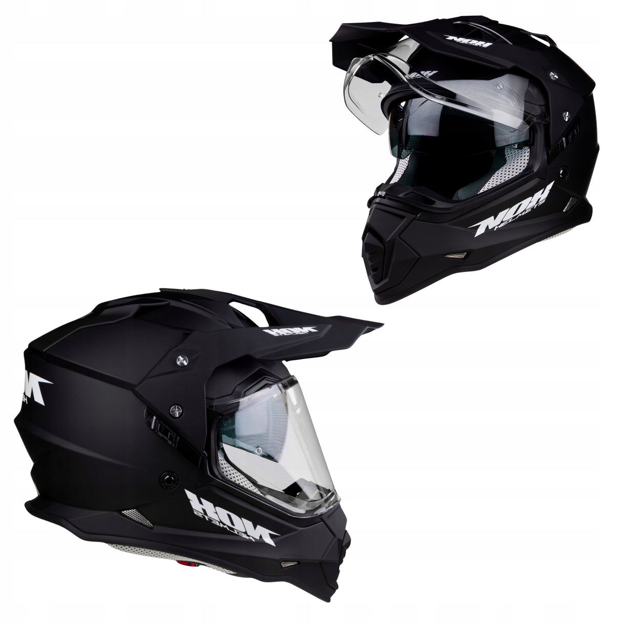 Kask Motocyklowy Crossowy Blenda Anty Para System Pinlock Cross M