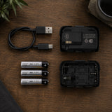 Lampka Czołowa USB V3 Moc 600 Lumenów Czarno-Zielona Czołówka Trekkingowa