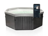 Basen z Hydromasażem Ośmiokąt Spa Ogrodowy Nadmuchiwany 6 osob. 1100 L