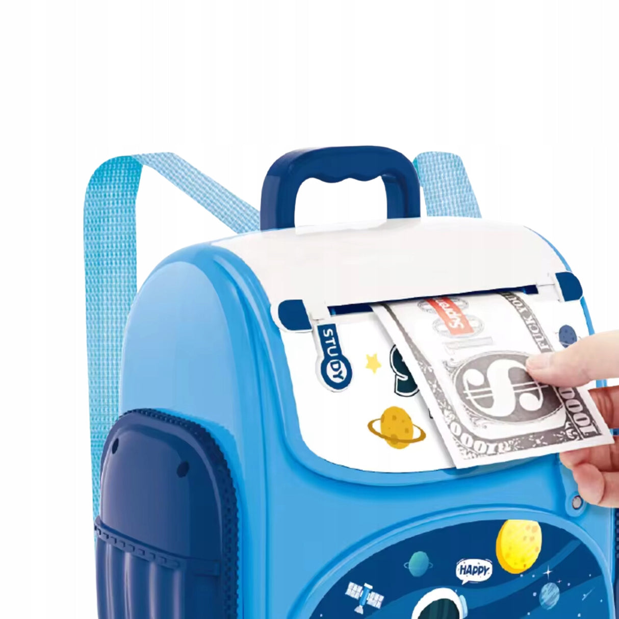 Skarbonka Sejf Plecak Bankomat Pieniądze Banknoty Hasło Torba Elektryczny