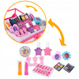Zestaw Manicure w Kuferku dla Dzieci do Malowania Make Up Lakiery Paznokcie