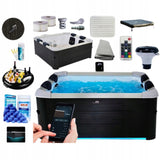 Basen SPA PANELOWE OSLO Sztywne 6os Hydromasaż +Filtry LED WIFI OZON BICZE