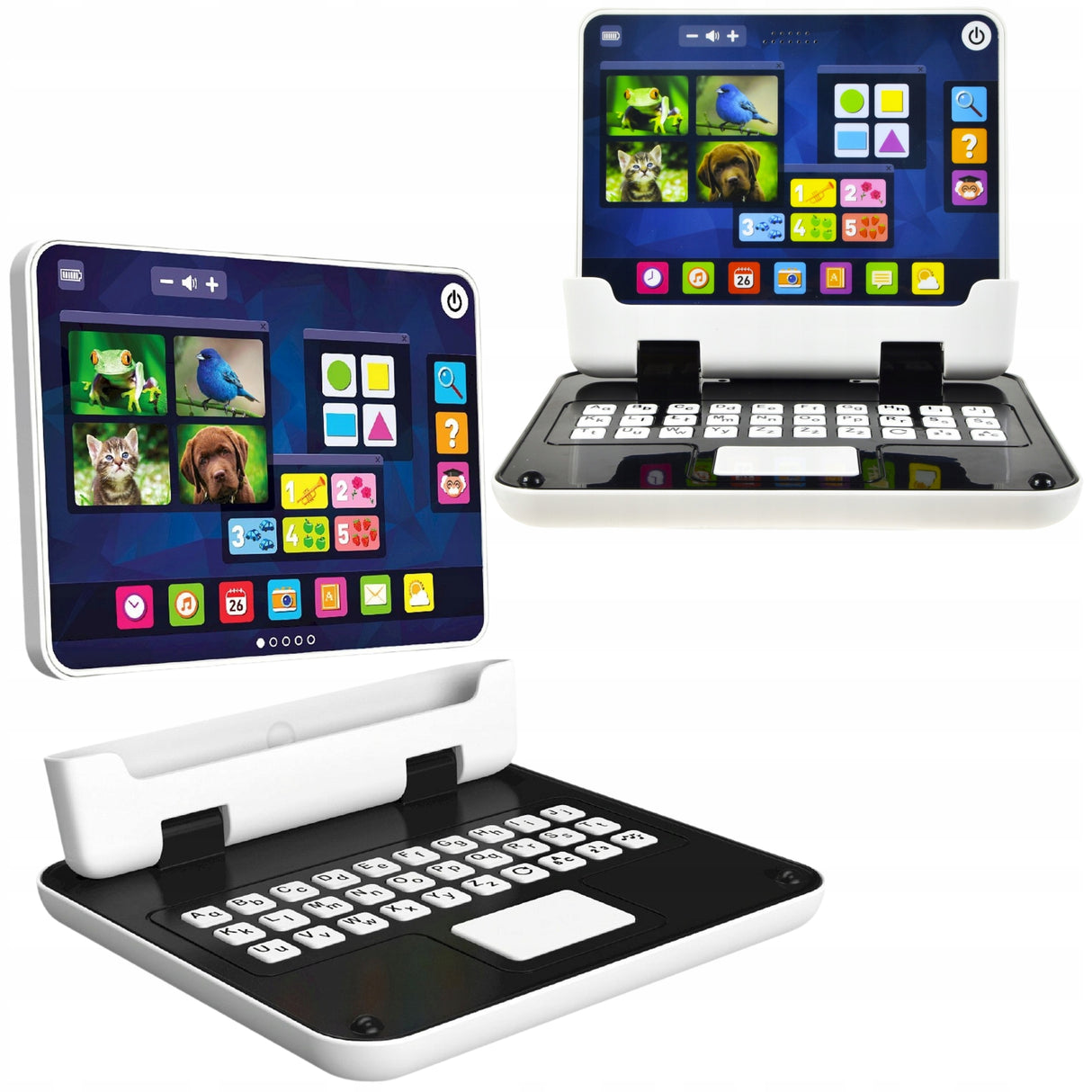 Laptop Edukacyjny dla Dzieci Tablet Komputer do Zabawy i Nauki 80 Pytań 2w1