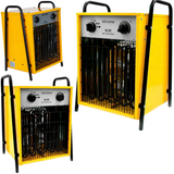 Grzejnik Farelka Nagrzewnica Elektryczna z Termostatem Mocna Żółta 9000W