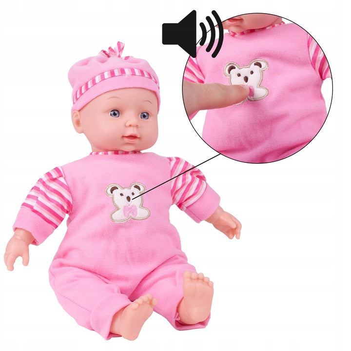 LALKA BOBAS INTERAKTYWNA MÓWI ŚMIEJE ROZMAWIA 34CM