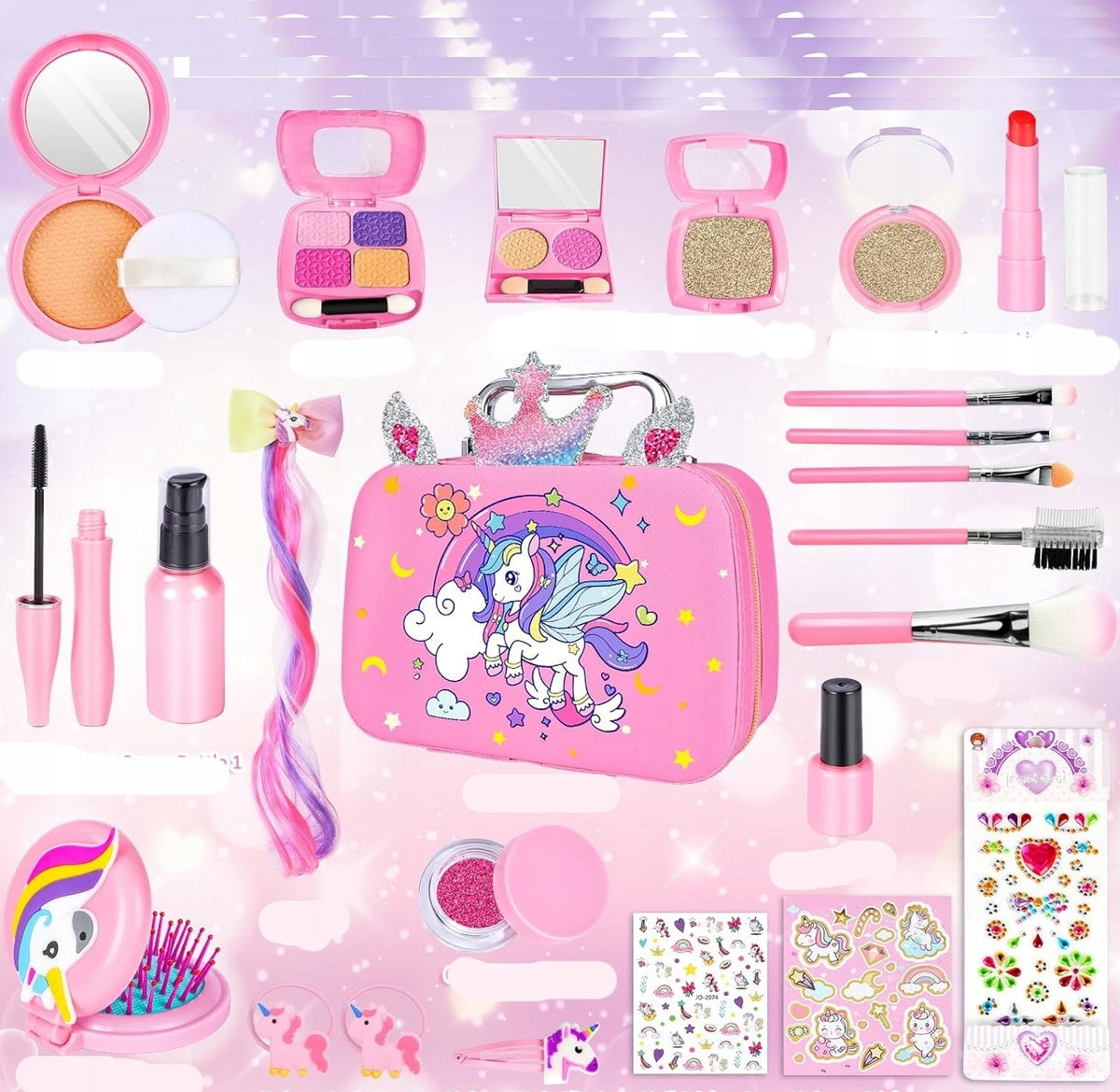 Kuferek do Kosmetyków do Makijażu Makeup Cienie na Prezent dla Dziewczynki