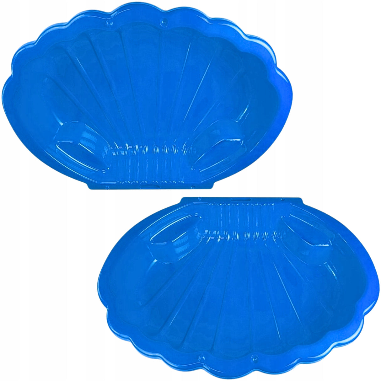 Piaskownica / Basen Plastikowa XXL Muszelka Zamykana Niebieska 2w1 SOLIDNA