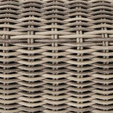 Fotel Krzesło Ogrodowe z Podłokietnikami Aluminium Technorattan Nature