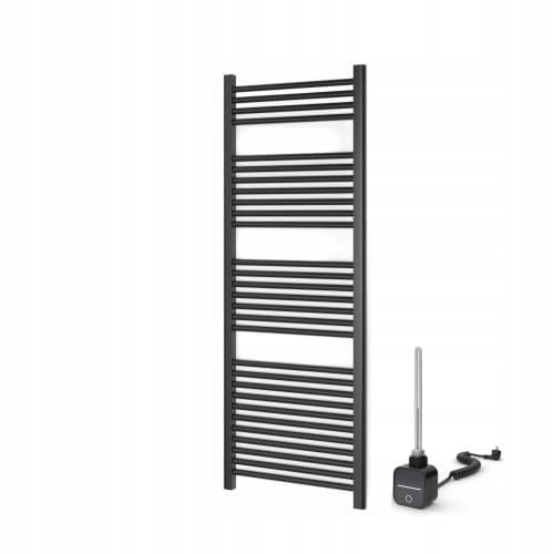 Grzejnik Elektryczny Łazienkowy Drabinka Wodny 55x150cm 800W Czarny Mat