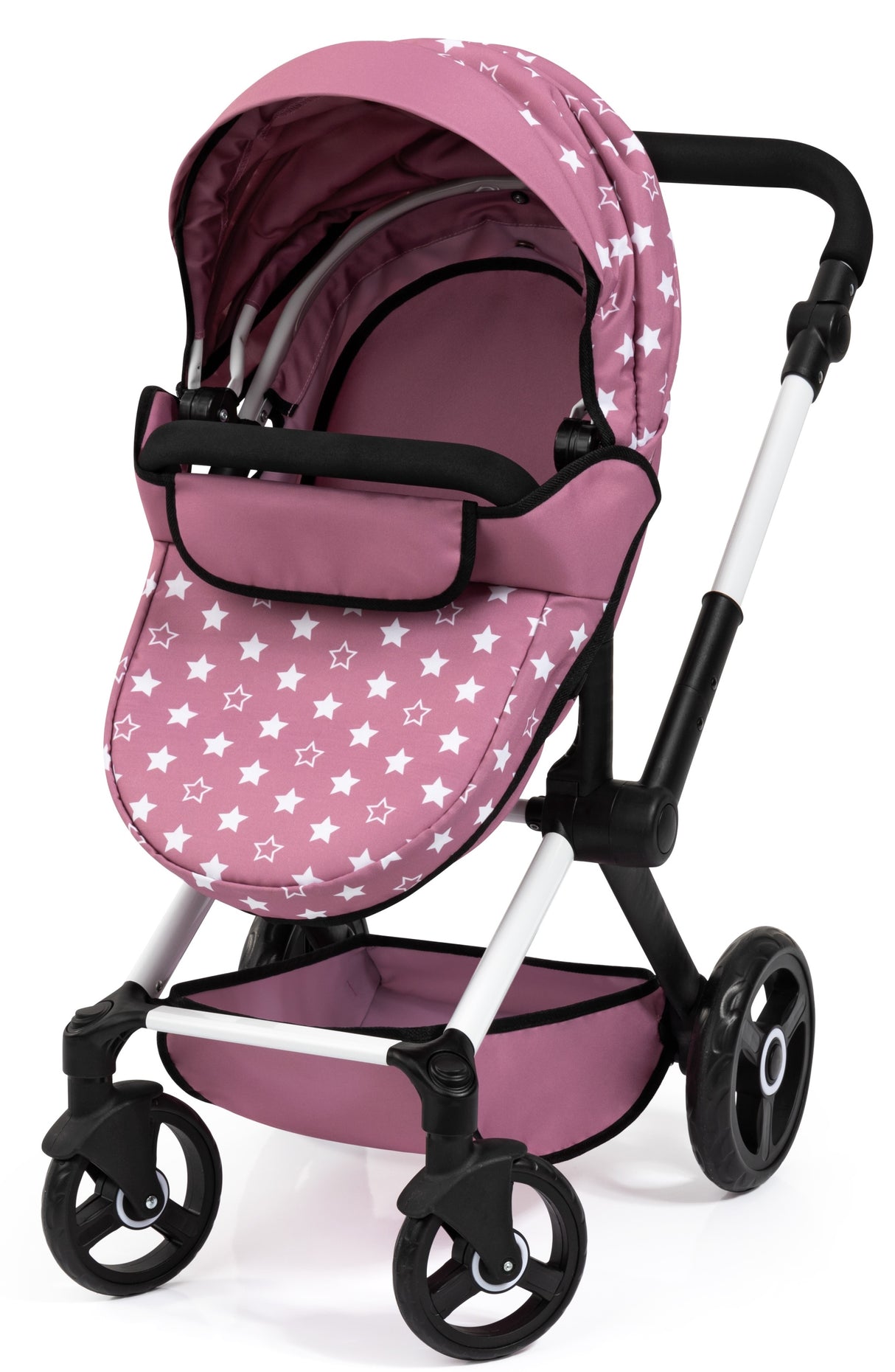 Wózek dla Lalek w Gwiazdki Spacerowy + Lalka Interaktywna Edukacyjna Zestaw
