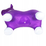 Skoczek do Skakania Gumowy Krowa Muzyka Światło Odgłosy 56 cm Fioletowa