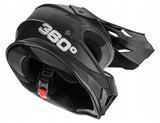 Kask Cross Enduro XS Homologacja ECE Daszek Wentylacja Na Quad MTB Czarny