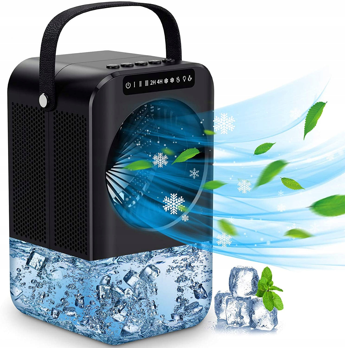 Klimatyzator Mobliny Przenośny Apex H2021 Mini Czarny Moc 17,5W 800g ABS